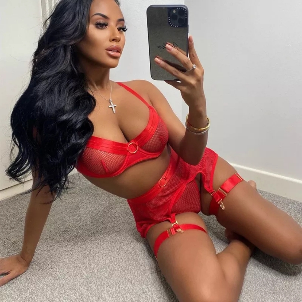 Mesh lingerie set
